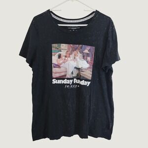 FRIENDS Sunday Funday Graphic SL Shirt TV Show Acid Wash XXL F.R.I.E.N.D.S.